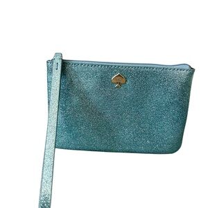 Kate Spade New York Glitter Lakes Edge Wristlet with‎ Silver Hardware